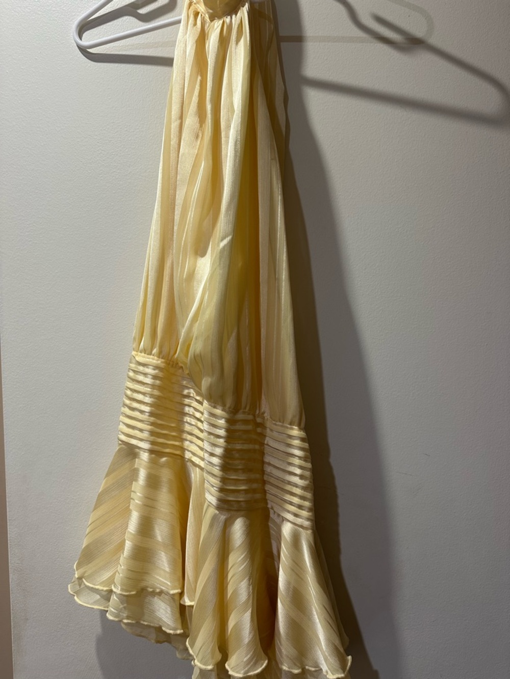 Peppermayo Pale Yellow Halter Mini Dress - Picture 3 of 4